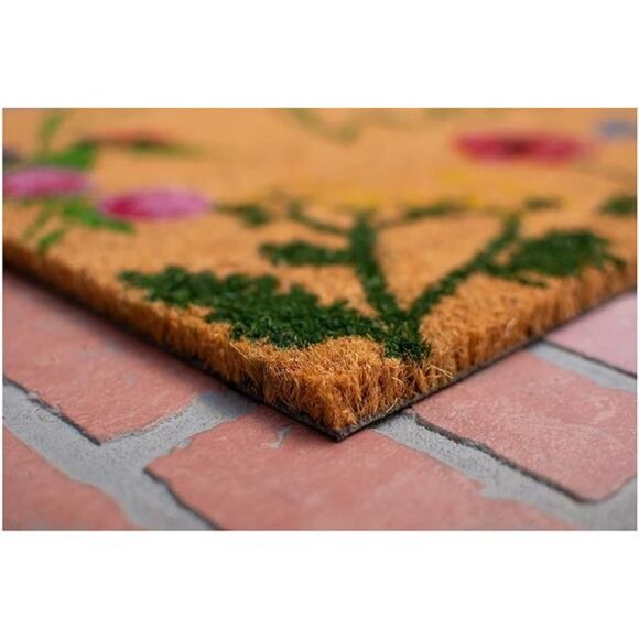 Calloway Mills AZ105991729 Floral Hello Doormat, 17" x 29", Multicolor - Picture 3 of 4